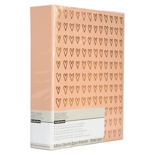 6 Pack: Pink Hearts Photo Album by Recollections®